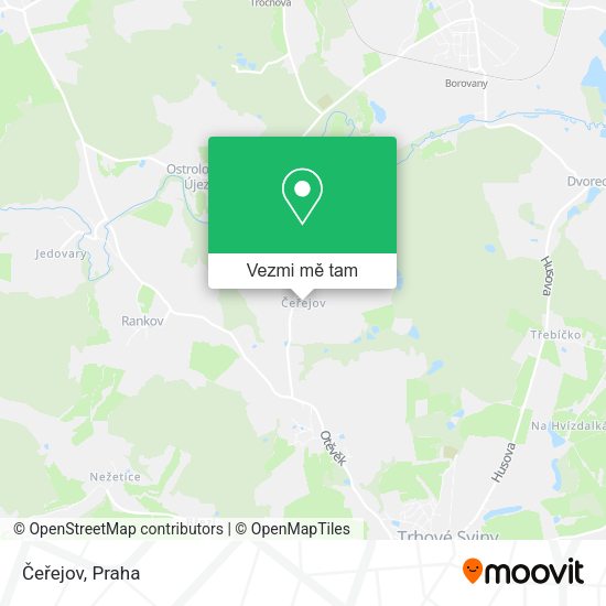 Čeřejov mapa