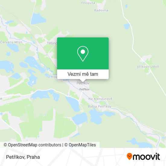 Petříkov mapa
