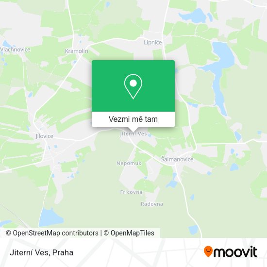 Jiterní Ves mapa