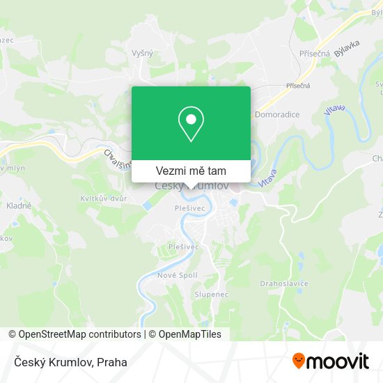 Český Krumlov mapa