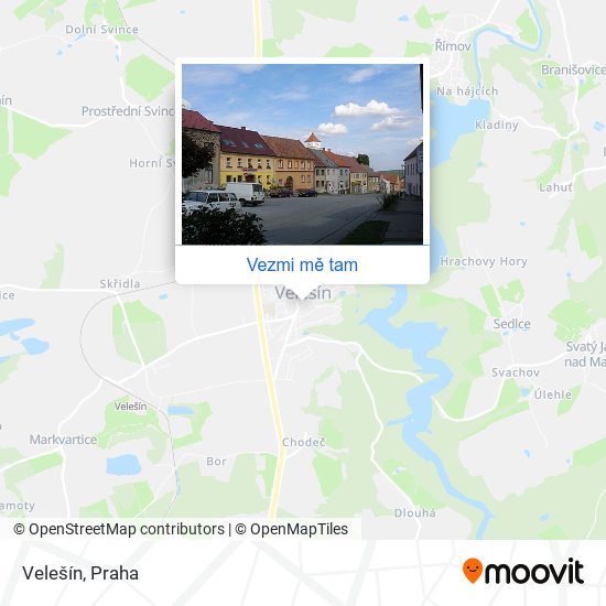 Velešín mapa