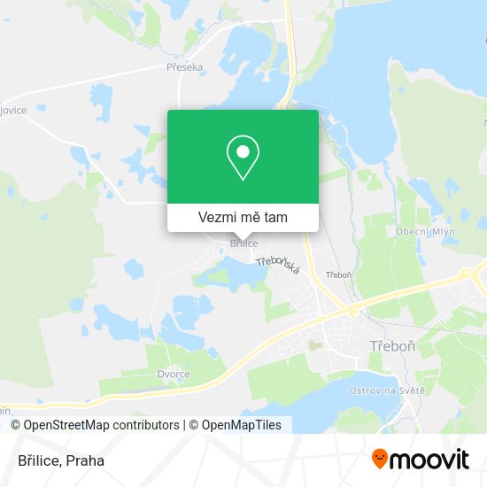 Břilice mapa