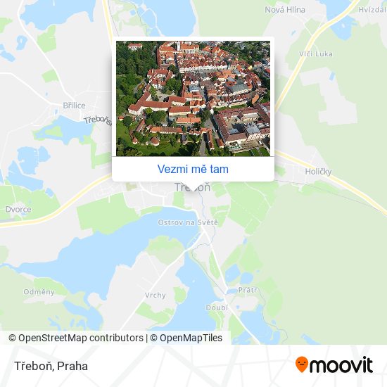 Třeboň mapa