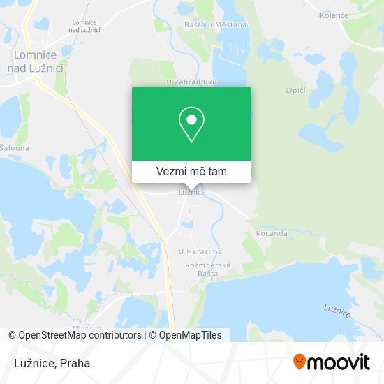 Lužnice mapa