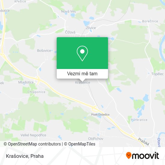 Krašovice mapa