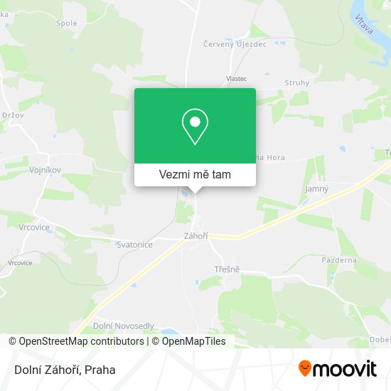 Dolní Záhoří mapa