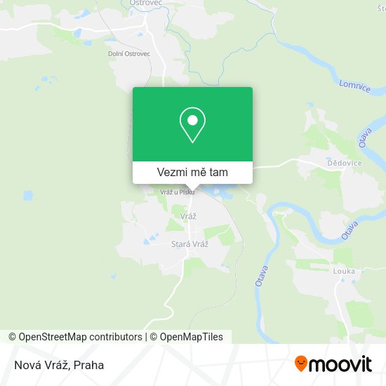 Nová Vráž mapa