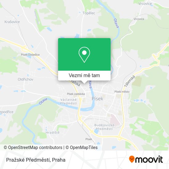 Pražské Předměstí mapa