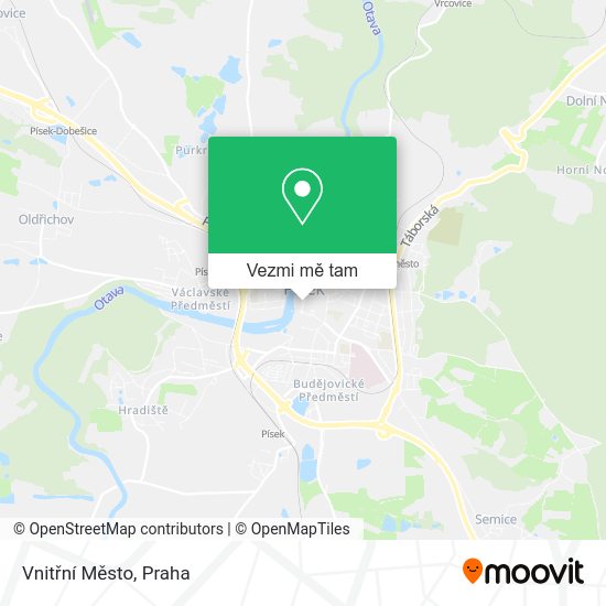 Vnitřní Město mapa