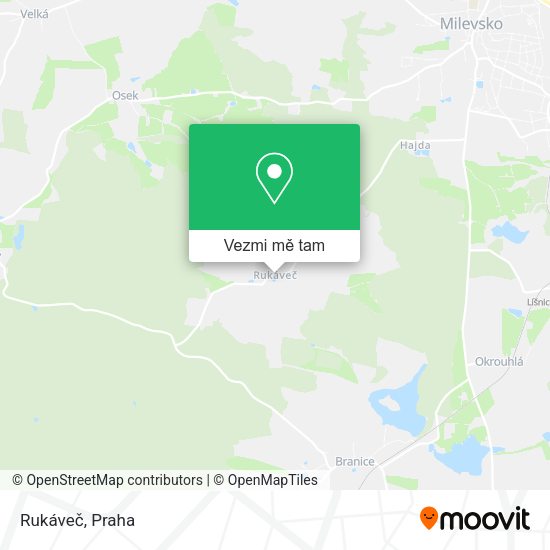 Rukáveč mapa