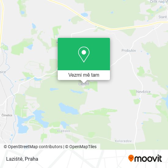 Laziště mapa