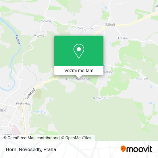 Horní Novosedly mapa