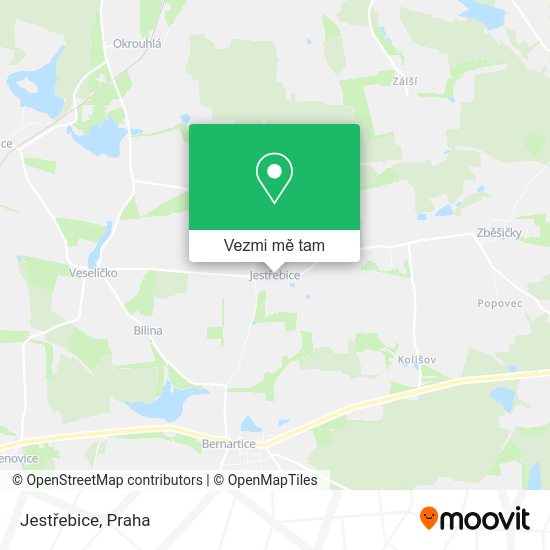 Jestřebice mapa