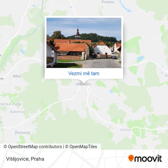 Vitějovice mapa
