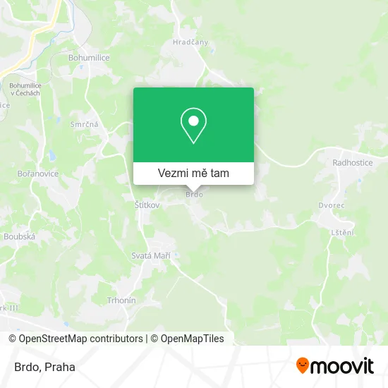 Brdo mapa