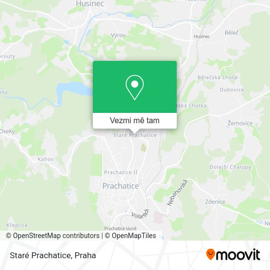 Staré Prachatice mapa