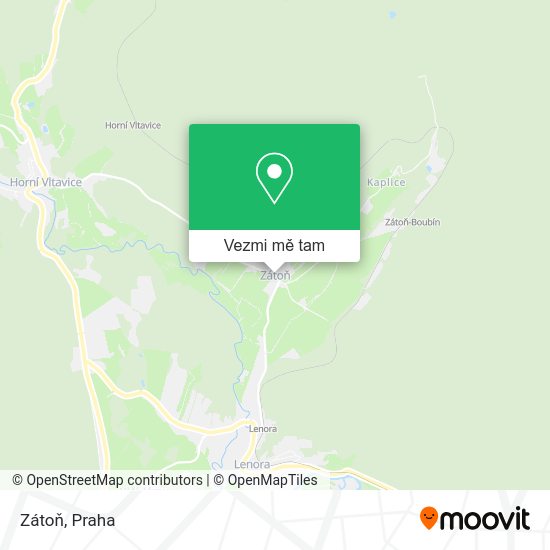 Zátoň mapa