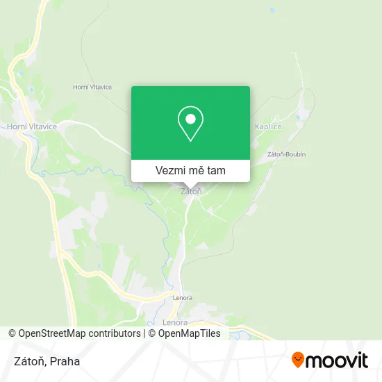 Zátoň mapa