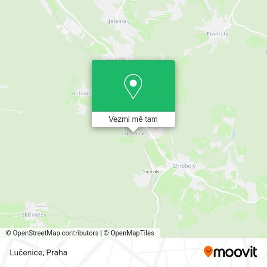 Lučenice mapa