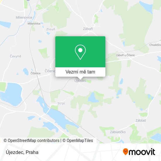 Újezdec mapa