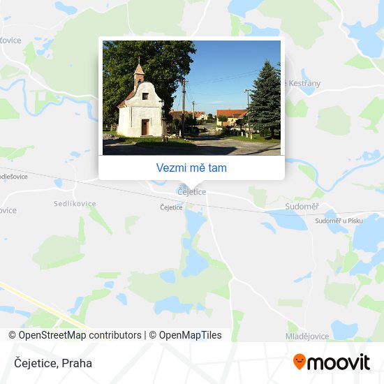 Čejetice mapa