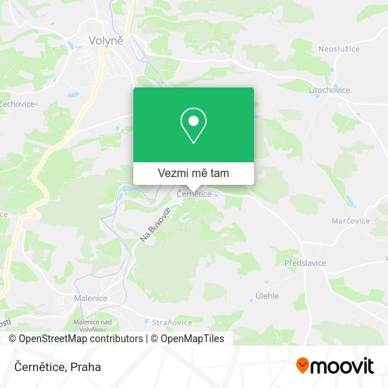 Černětice mapa