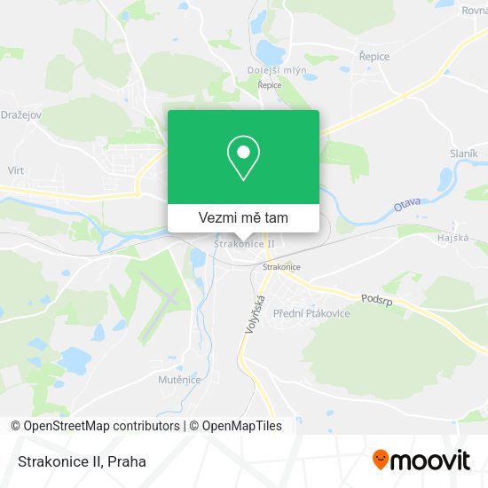 Strakonice II mapa