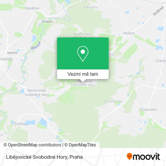 Libějovické Svobodné Hory mapa