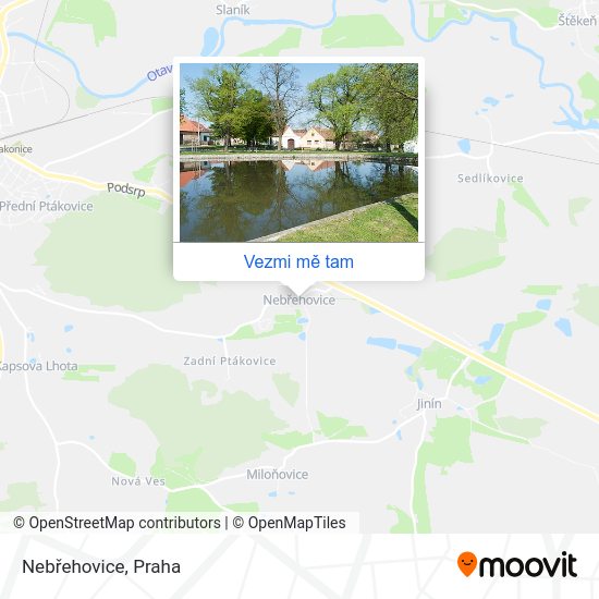Nebřehovice mapa
