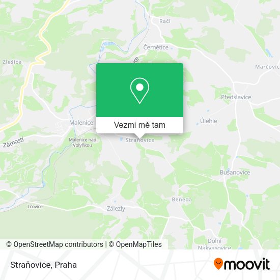 Straňovice mapa
