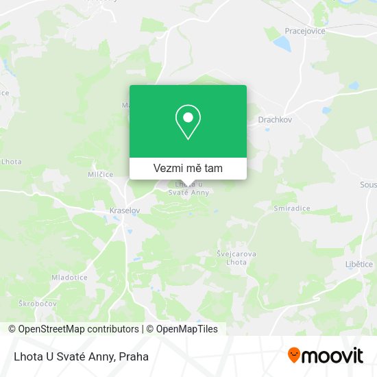 Lhota U Svaté Anny mapa