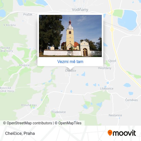 Chelčice mapa