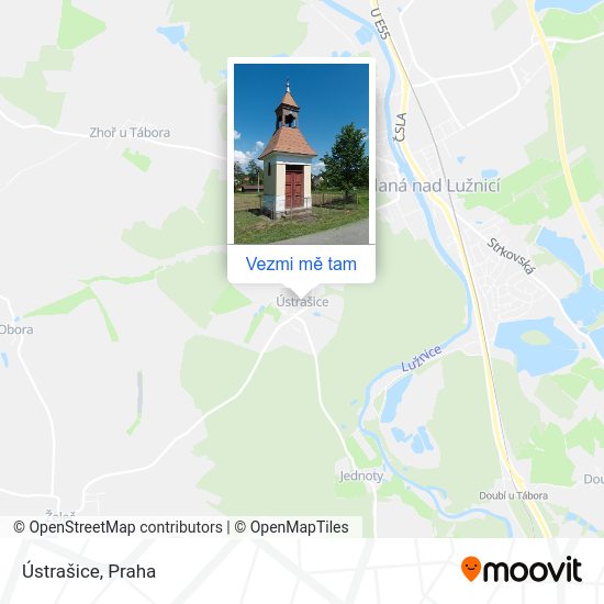 Ústrašice mapa