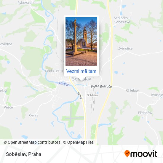 Soběslav mapa