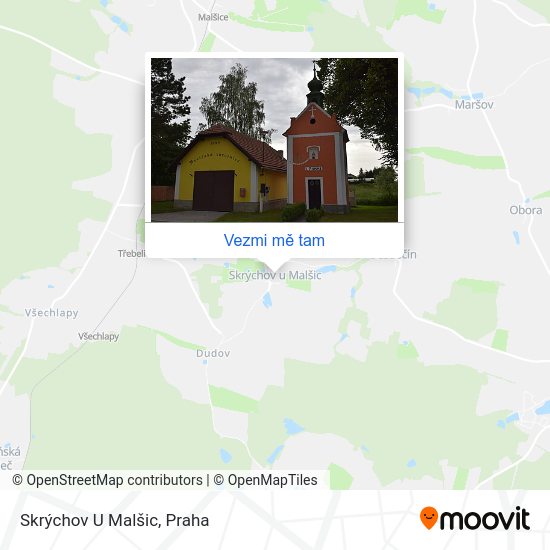 Skrýchov U Malšic mapa
