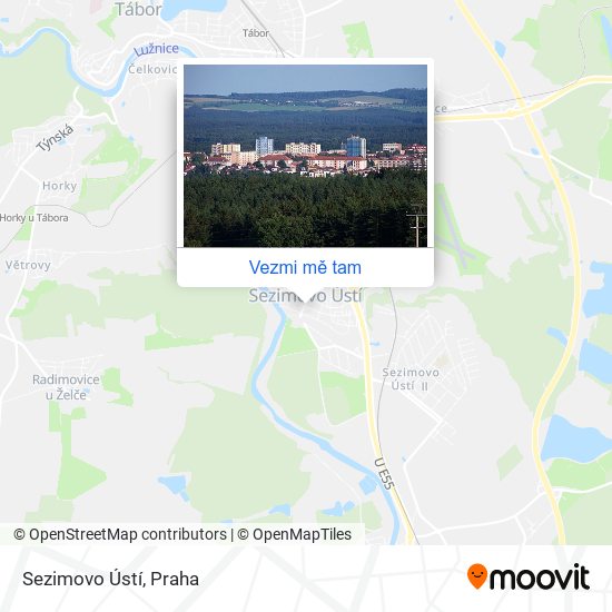 Sezimovo Ústí mapa