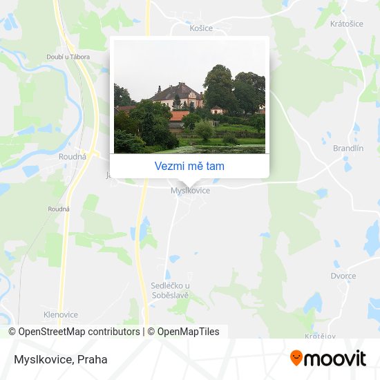 Myslkovice mapa