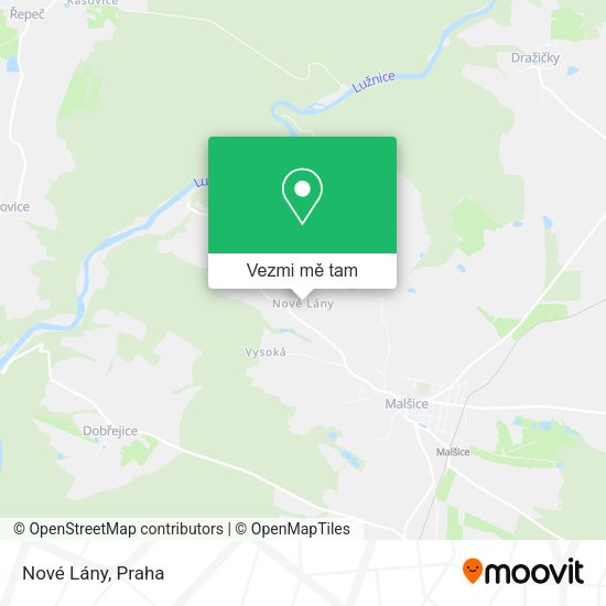 Nové Lány mapa