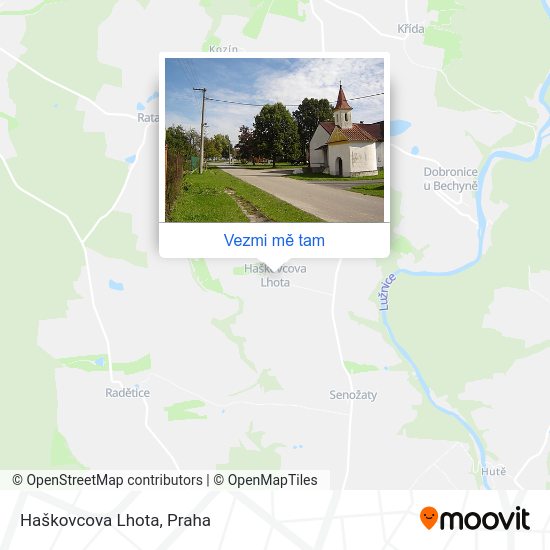Haškovcova Lhota mapa