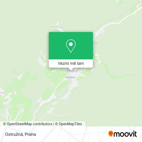 Ostružná mapa
