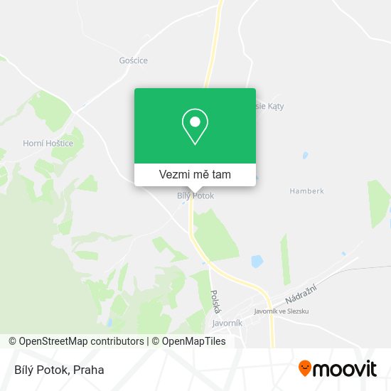 Bílý Potok mapa