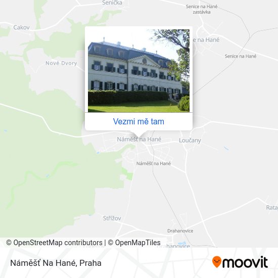 Náměšť Na Hané mapa