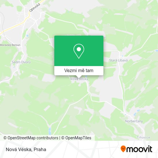 Nová Véska mapa