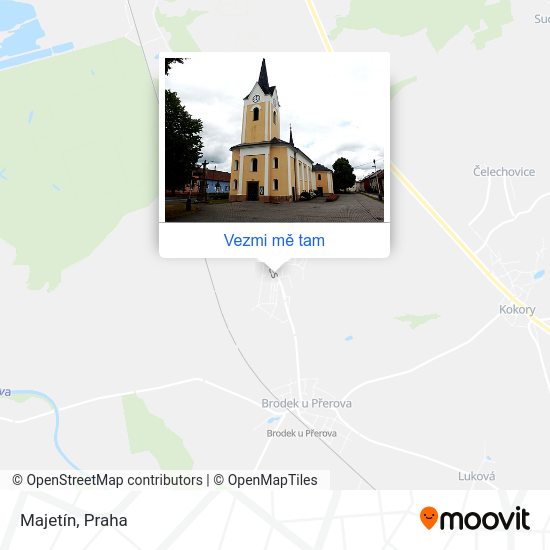Majetín mapa
