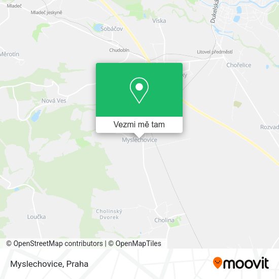 Myslechovice mapa