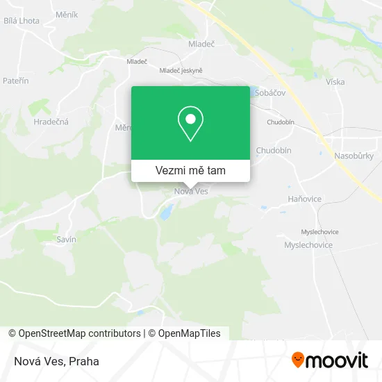 Nová Ves mapa