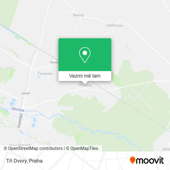 Tři Dvory mapa