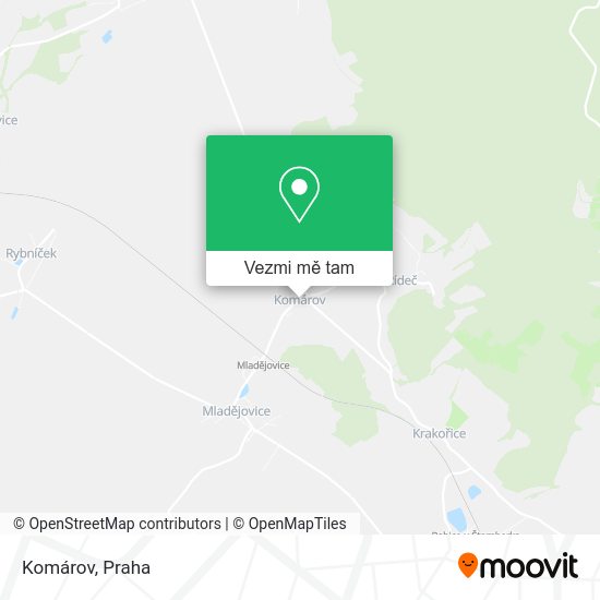 Komárov mapa