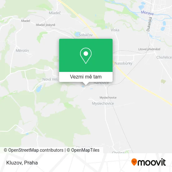 Kluzov mapa