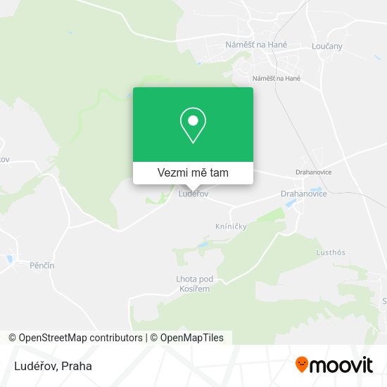 Ludéřov mapa